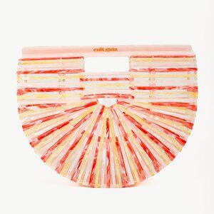 Cult Gaia Ark Citrus Multi Acrylic Top Handle Bag